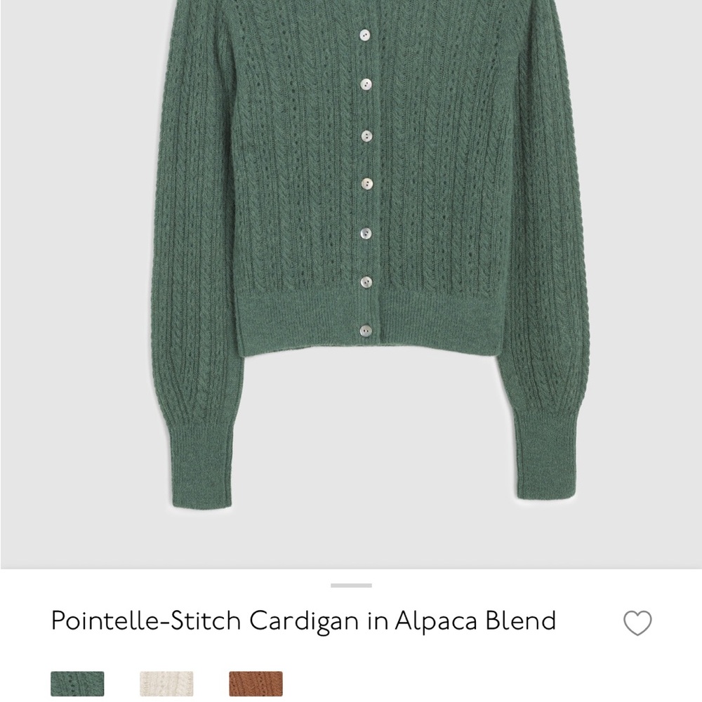 Madewell Forest Green Alpaca Cardigan